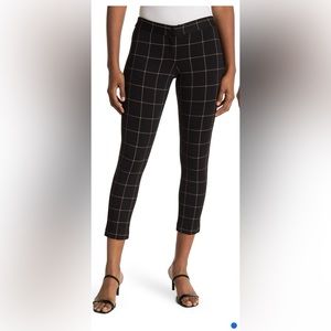 NWOT Amanda & Chelsea Alex Narrow Leg Windowpane Trousers